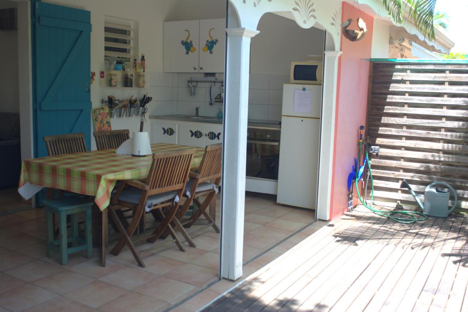 Bungalow La Papaye Bleue Residence Acces Piscine & Plage Сен-Франсуа Экстерьер фото